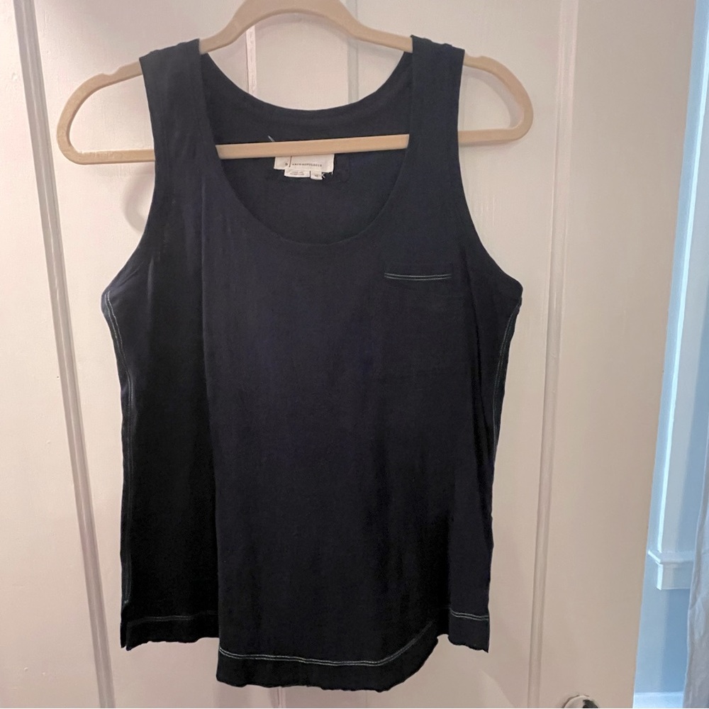 Navy tank top by Anthrophogie